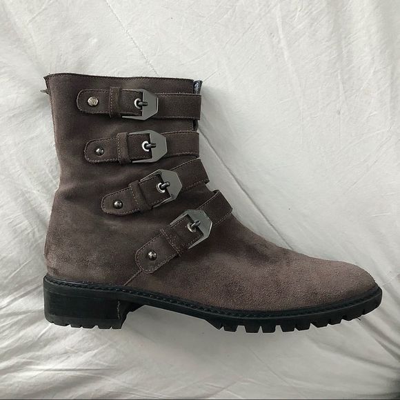 STUART WEITZMAN Jitterbug Suede Boot Seal 8 - Picture 5 of 16